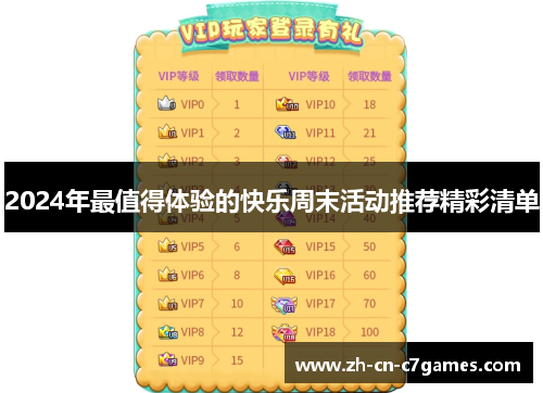 2024年最值得体验的快乐周末活动推荐精彩清单